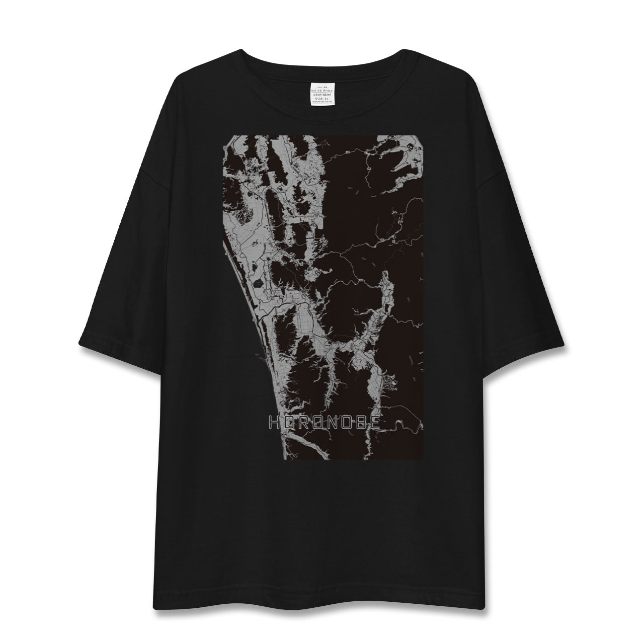 【幌延(北海道)】地図柄ビッグシルエットTシャツ