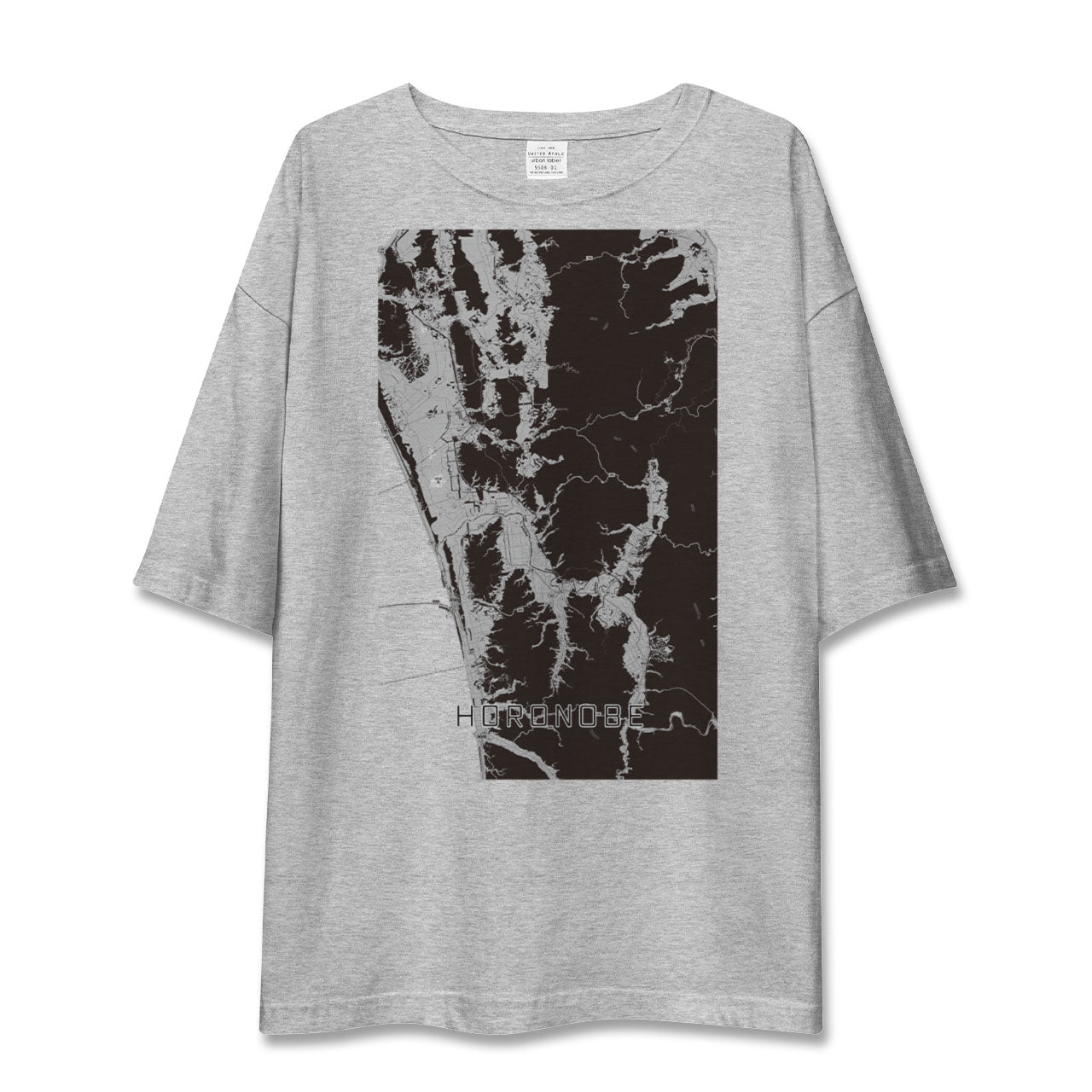 【幌延(北海道)】地図柄ビッグシルエットTシャツ