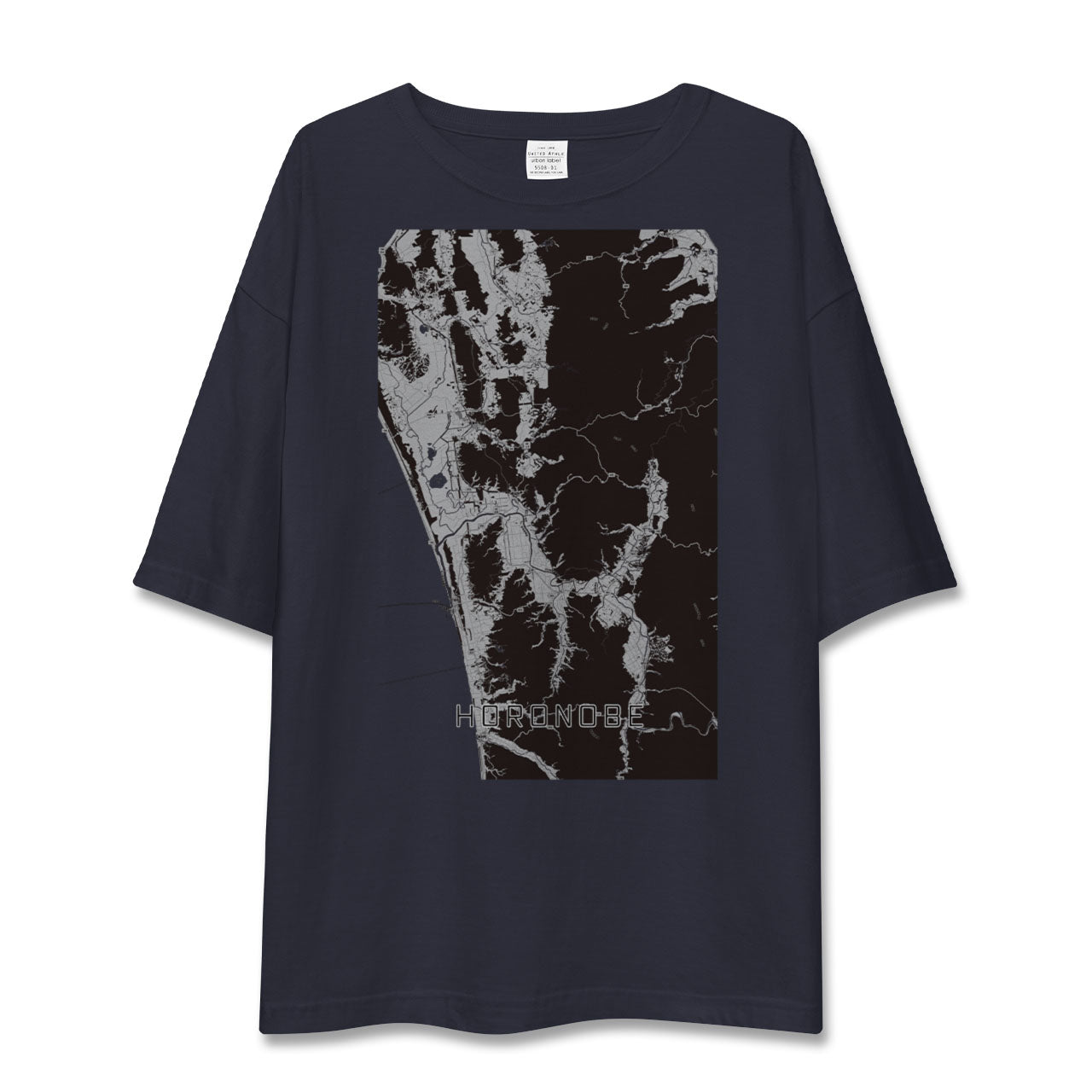 【幌延(北海道)】地図柄ビッグシルエットTシャツ