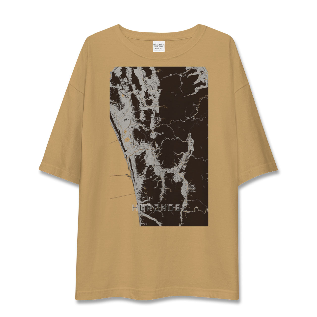 【幌延(北海道)】地図柄ビッグシルエットTシャツ