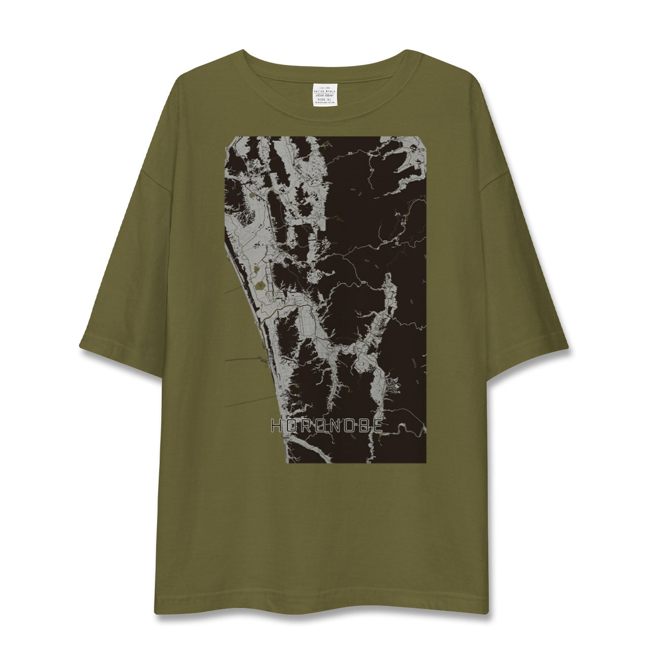 【幌延(北海道)】地図柄ビッグシルエットTシャツ