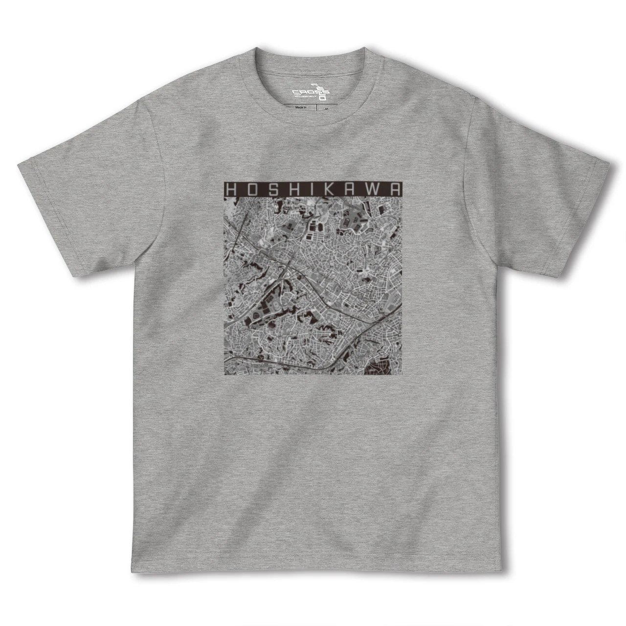 【星川(神奈川県)】地図柄ヘビーウェイトTシャツ