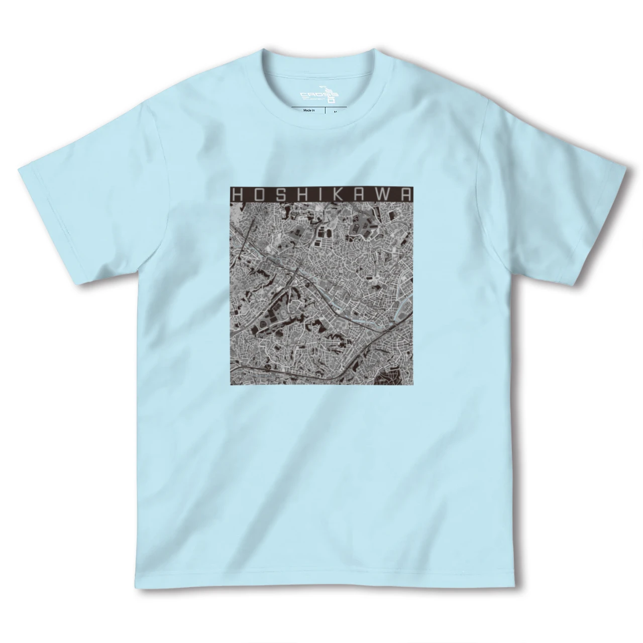 【星川(神奈川県)】地図柄ヘビーウェイトTシャツ