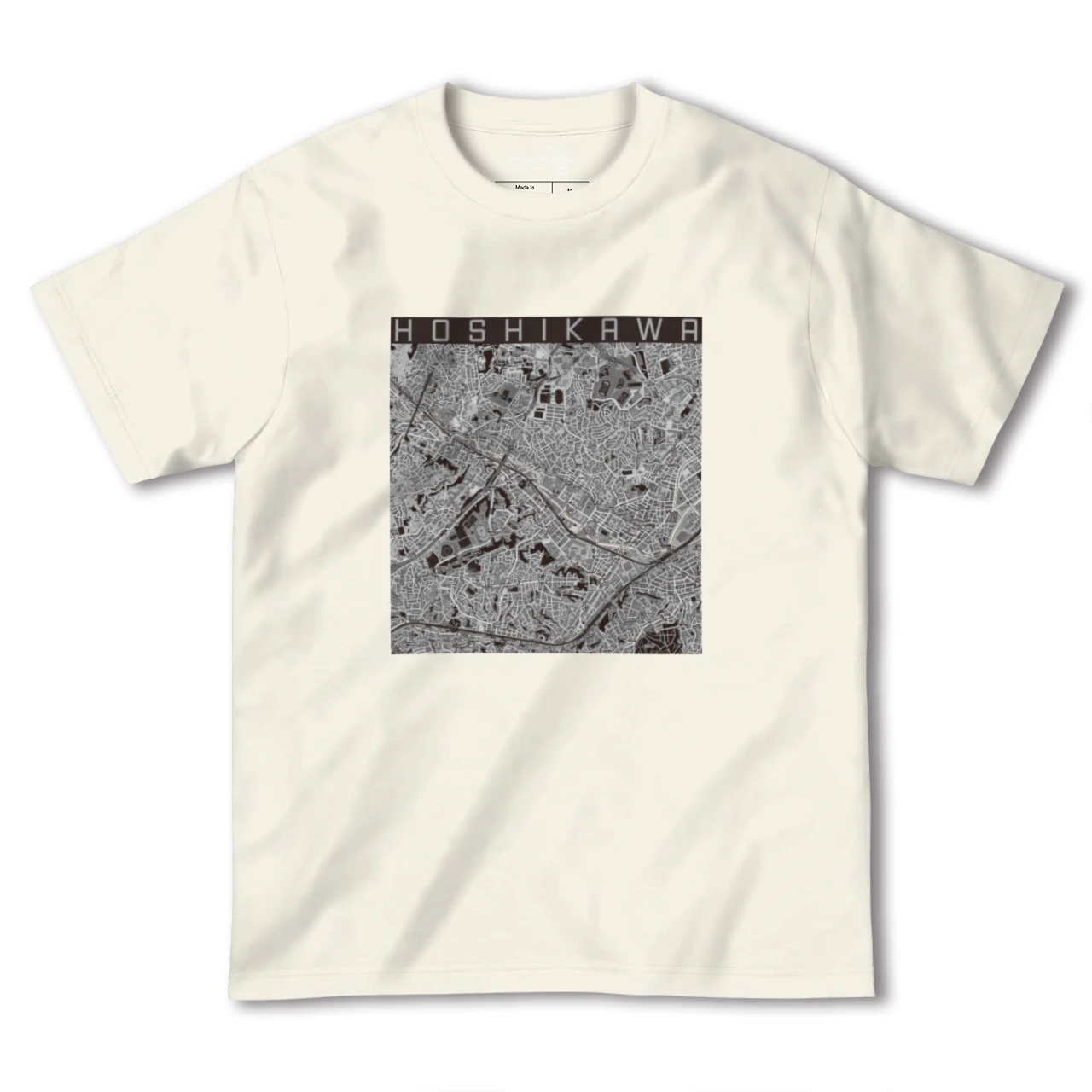 【星川(神奈川県)】地図柄ヘビーウェイトTシャツ