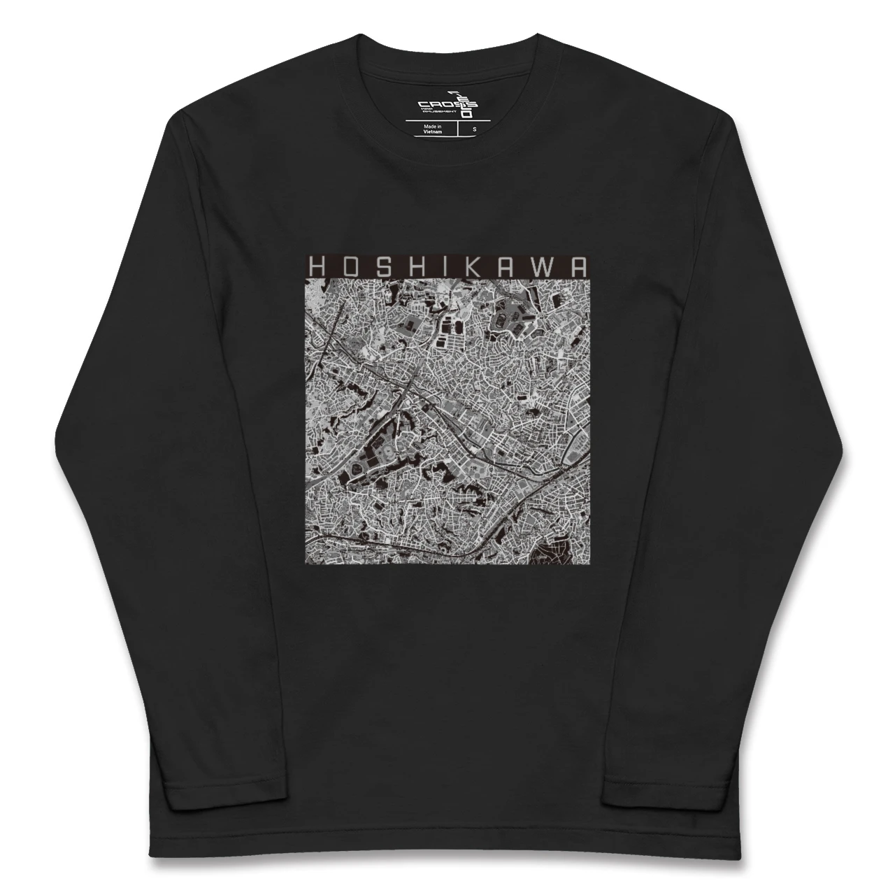 【星川(神奈川県)】地図柄ロングスリーブTシャツ