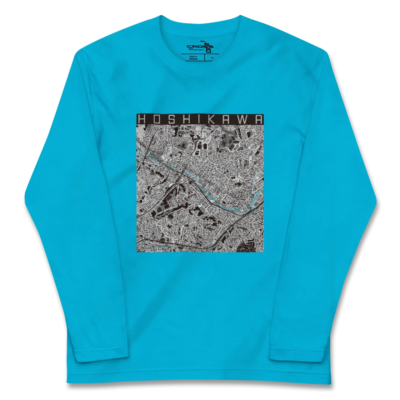 【星川(神奈川県)】地図柄ロングスリーブTシャツ