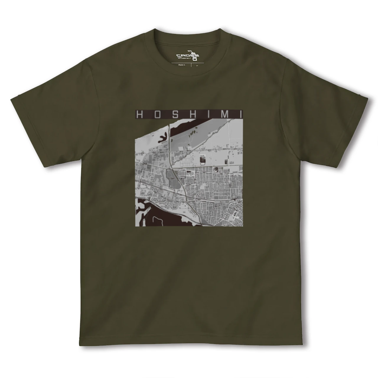 【ほしみ(北海道)】地図柄ヘビーウェイトTシャツ