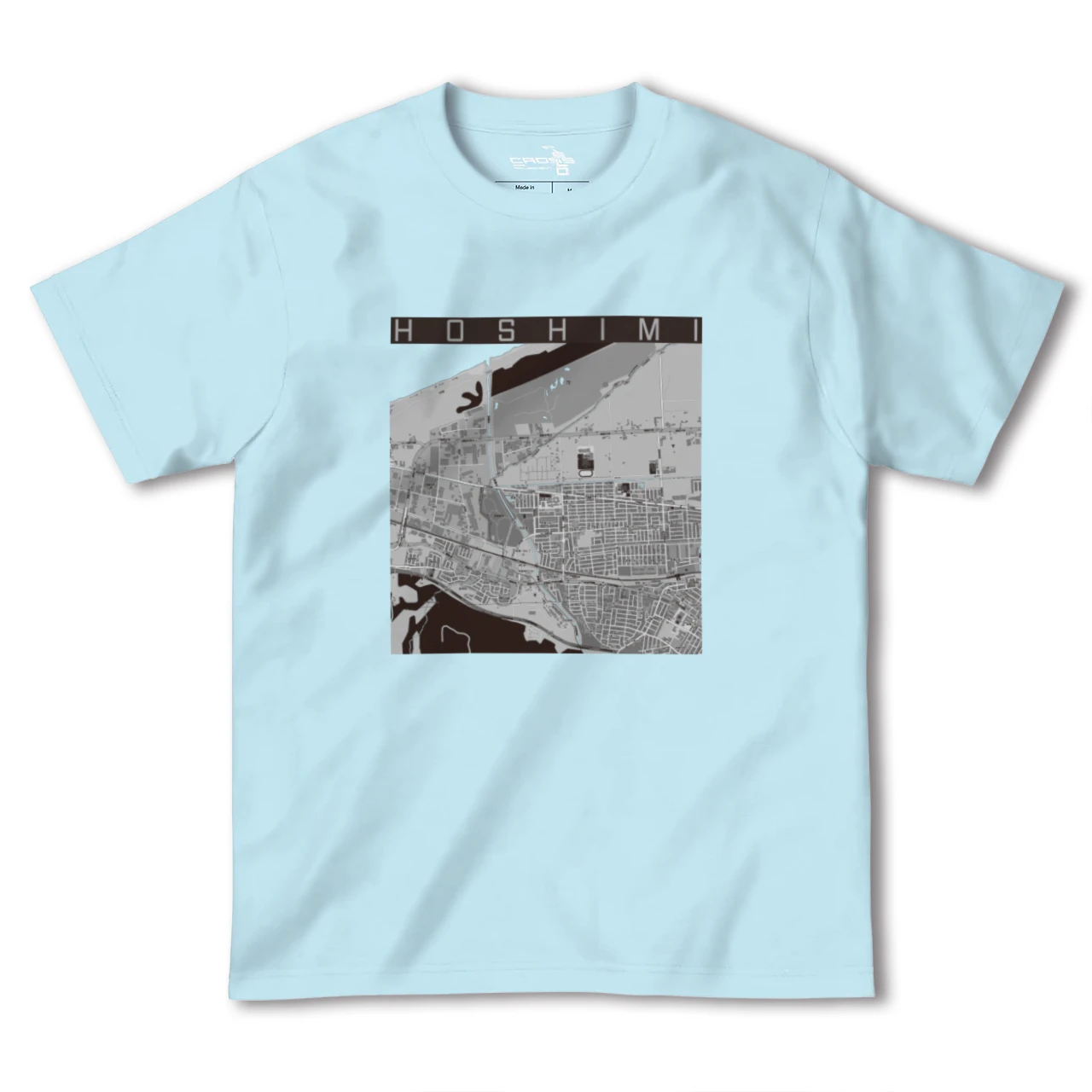 【ほしみ(北海道)】地図柄ヘビーウェイトTシャツ