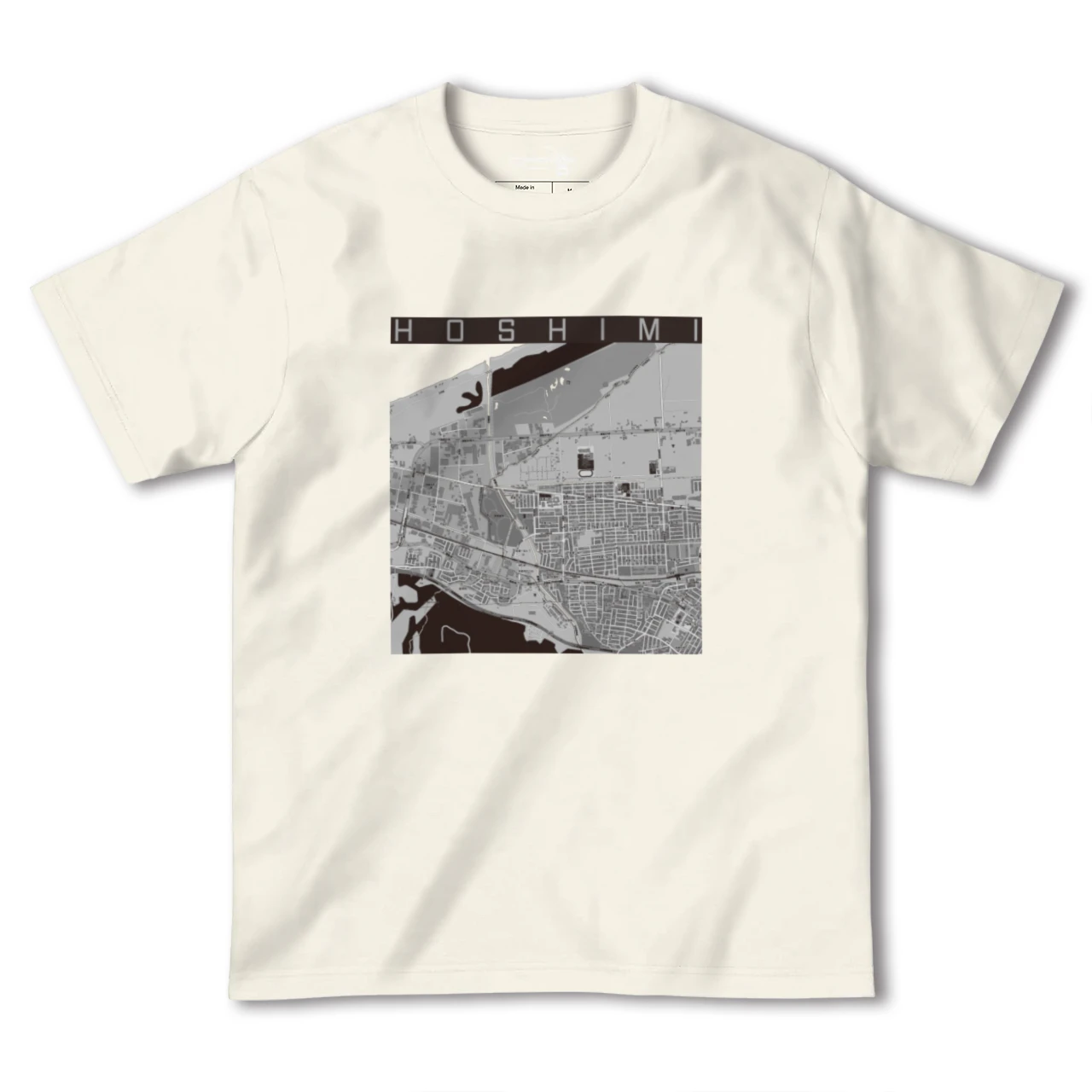 【ほしみ(北海道)】地図柄ヘビーウェイトTシャツ