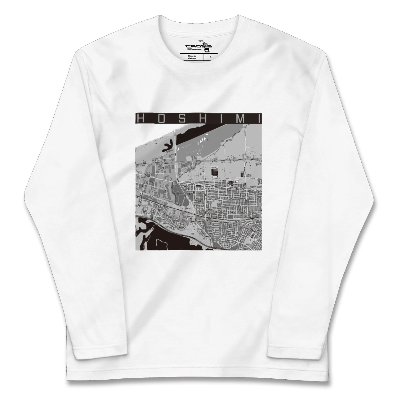 【ほしみ(北海道)】地図柄ロングスリーブTシャツ