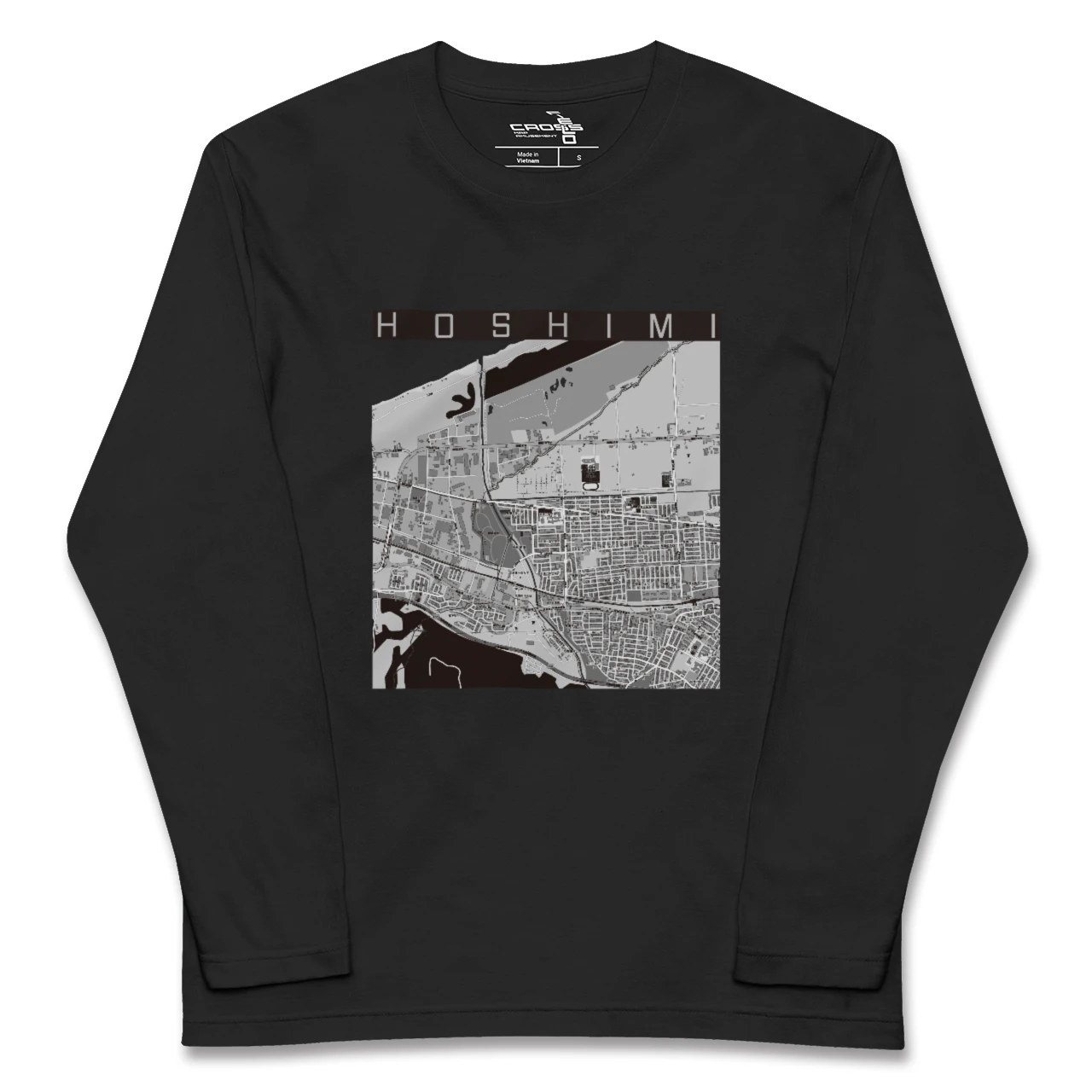 【ほしみ(北海道)】地図柄ロングスリーブTシャツ