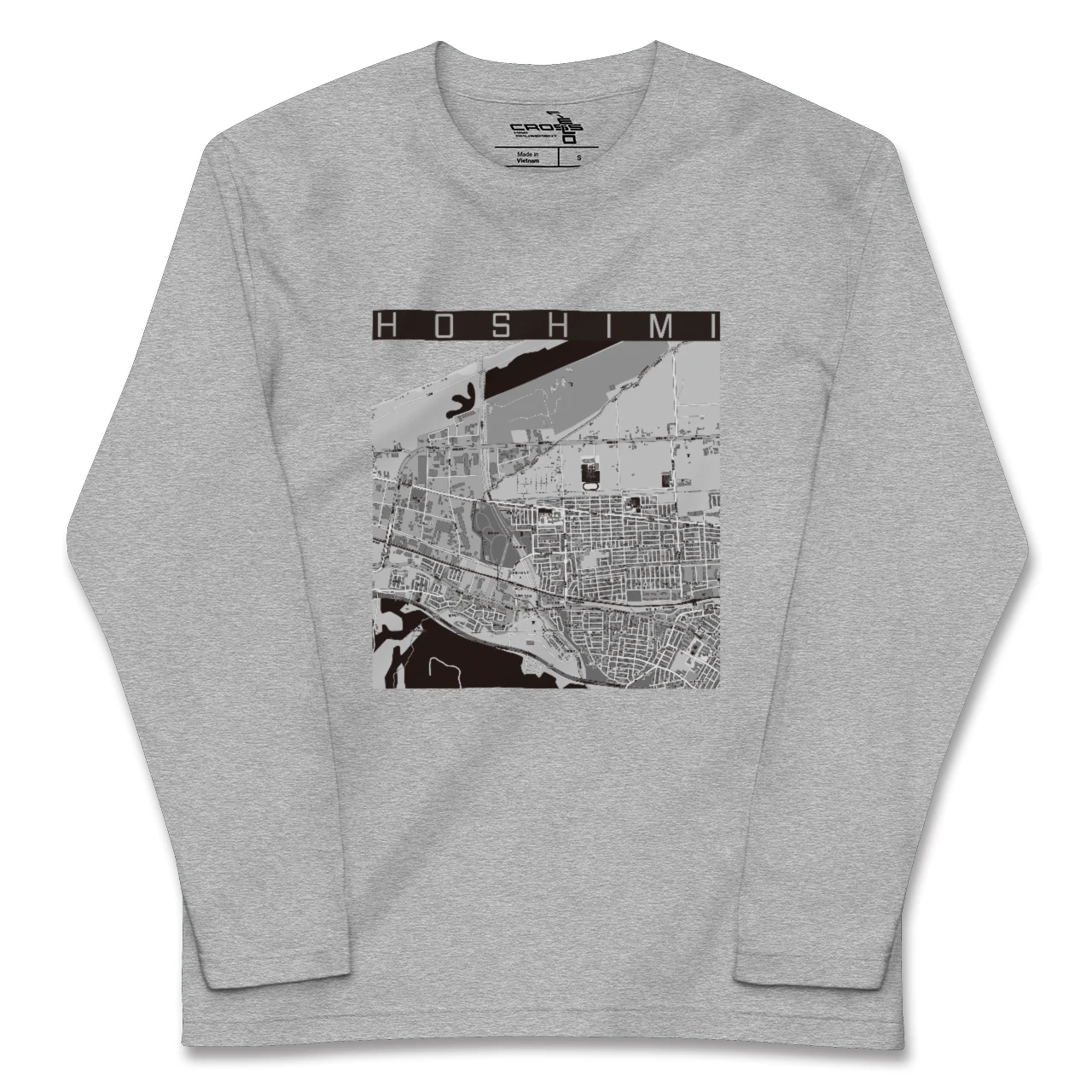 【ほしみ(北海道)】地図柄ロングスリーブTシャツ