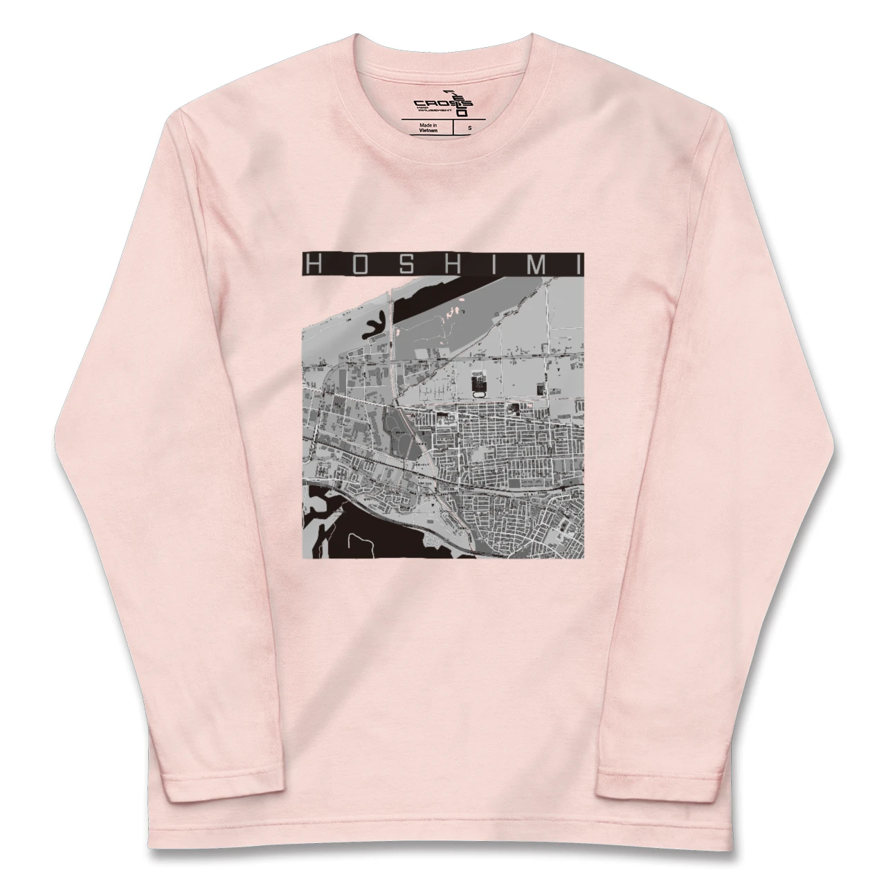 【ほしみ(北海道)】地図柄ロングスリーブTシャツ