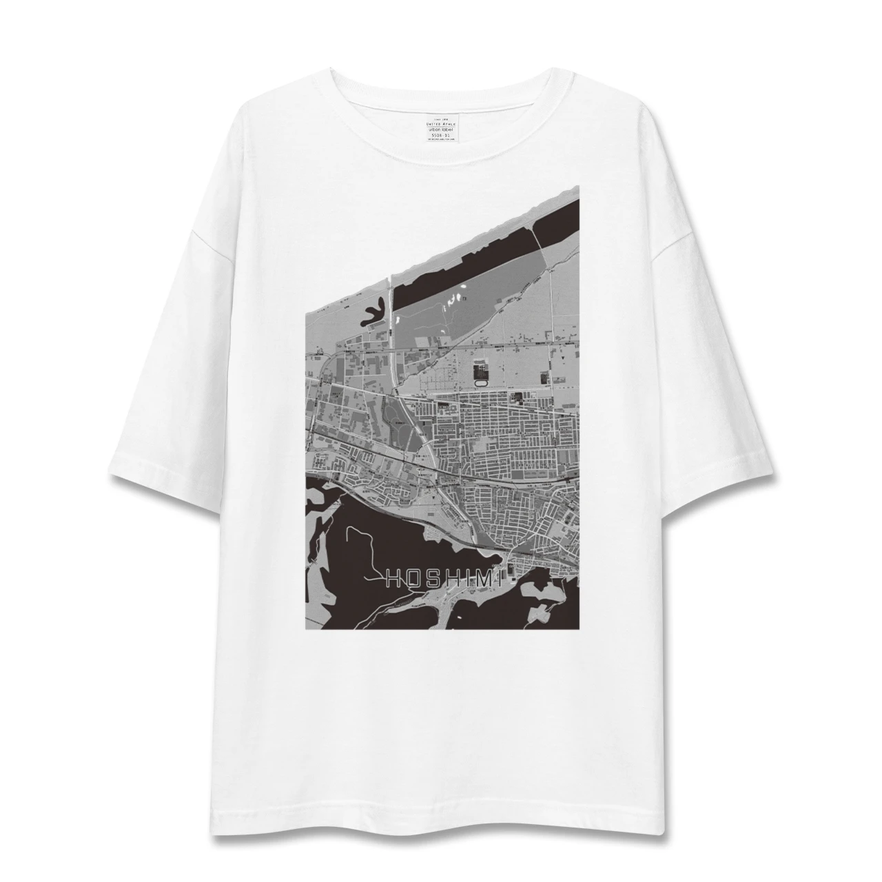 【ほしみ(北海道)】地図柄ビッグシルエットTシャツ