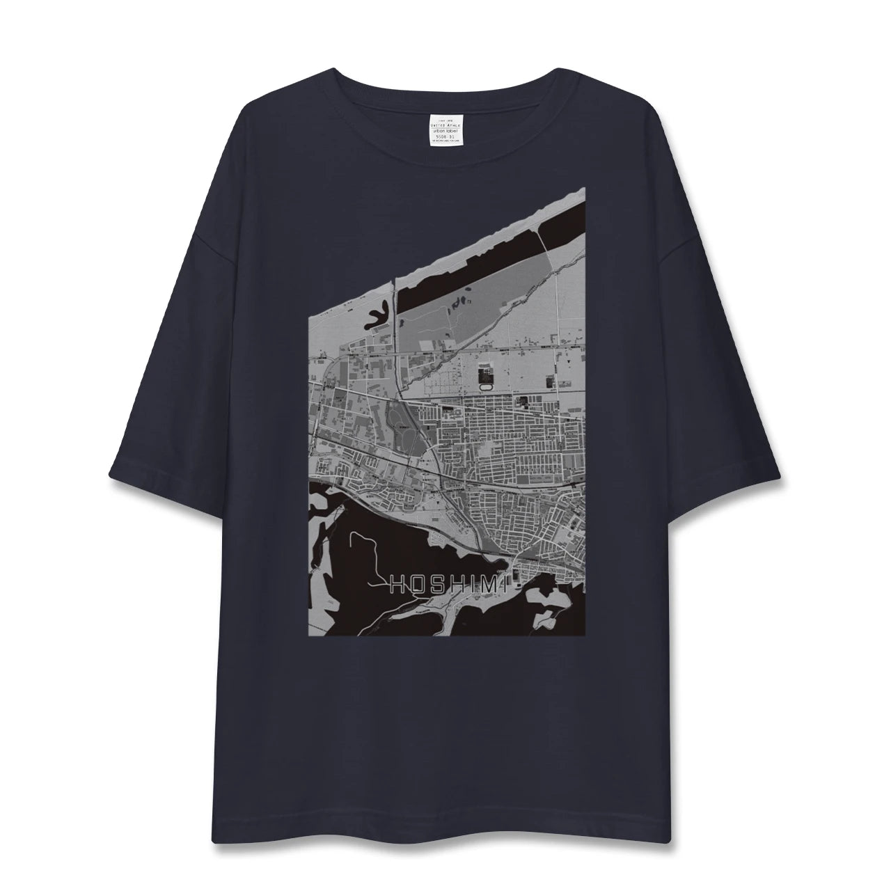 【ほしみ(北海道)】地図柄ビッグシルエットTシャツ