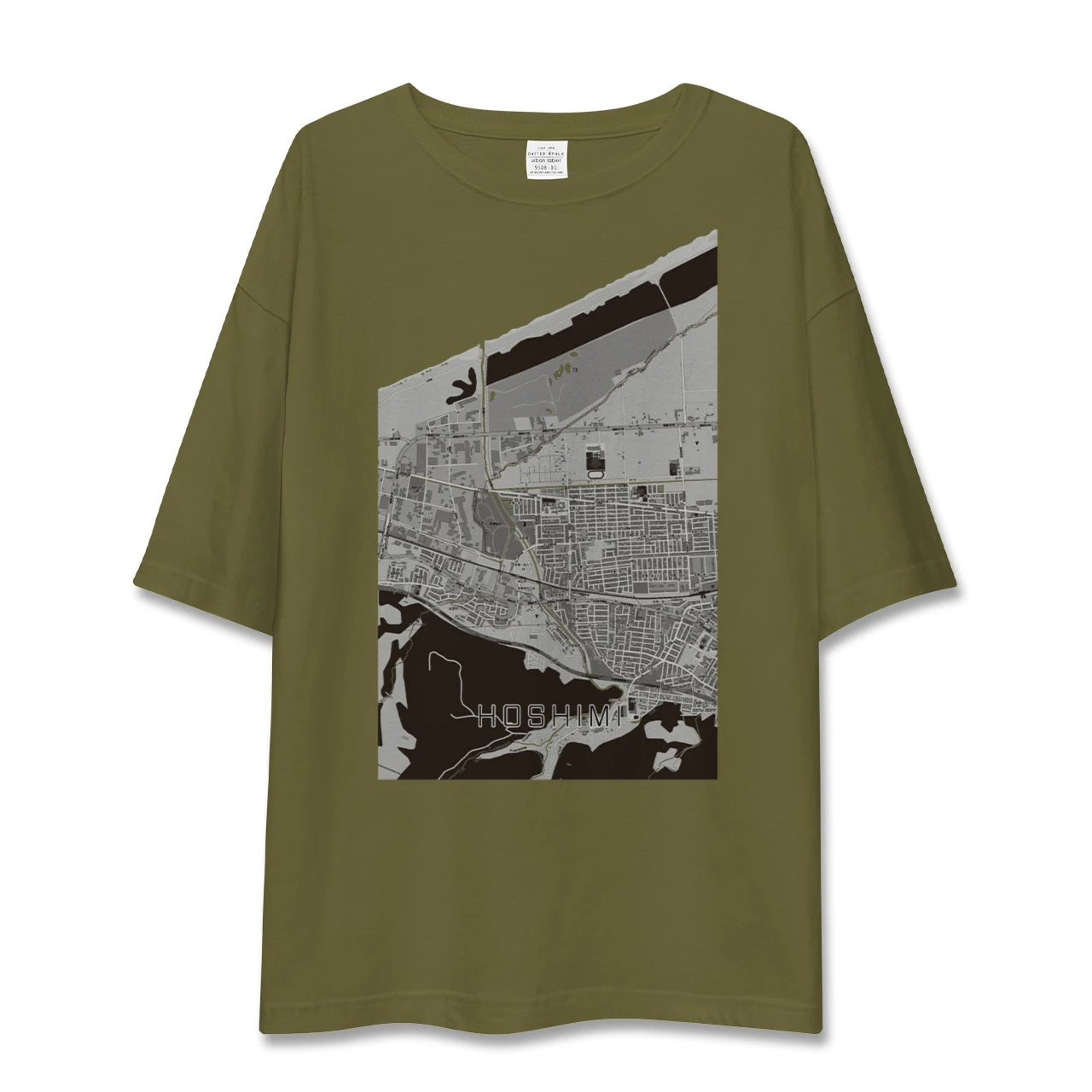 【ほしみ(北海道)】地図柄ビッグシルエットTシャツ