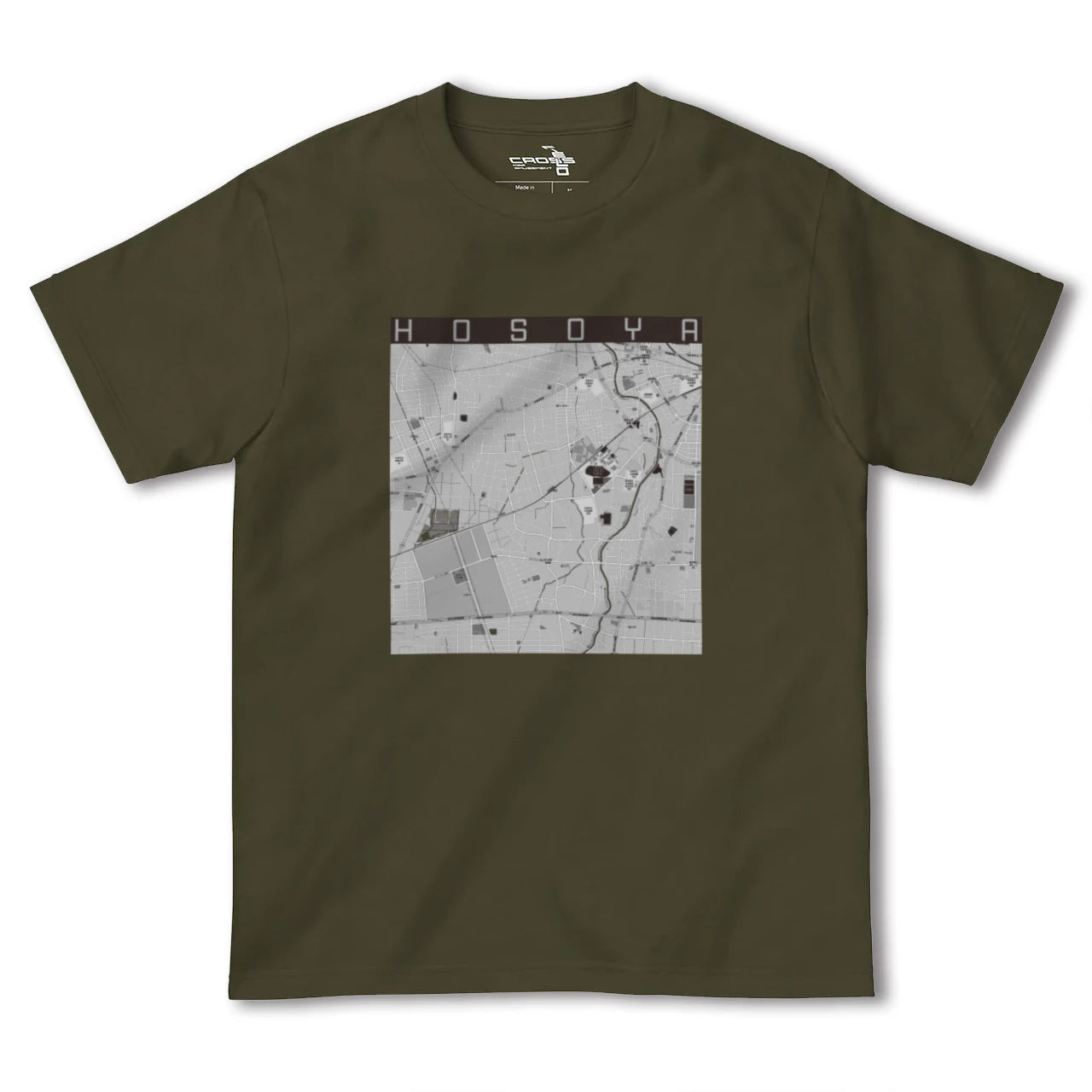 【細谷(群馬県)】地図柄ヘビーウェイトTシャツ