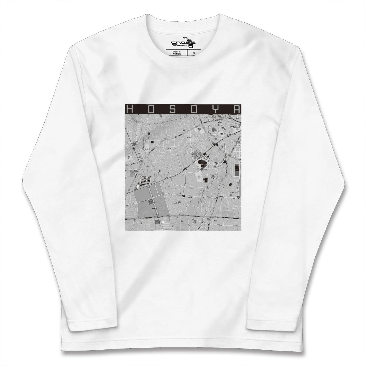 【細谷(群馬県)】地図柄ロングスリーブTシャツ