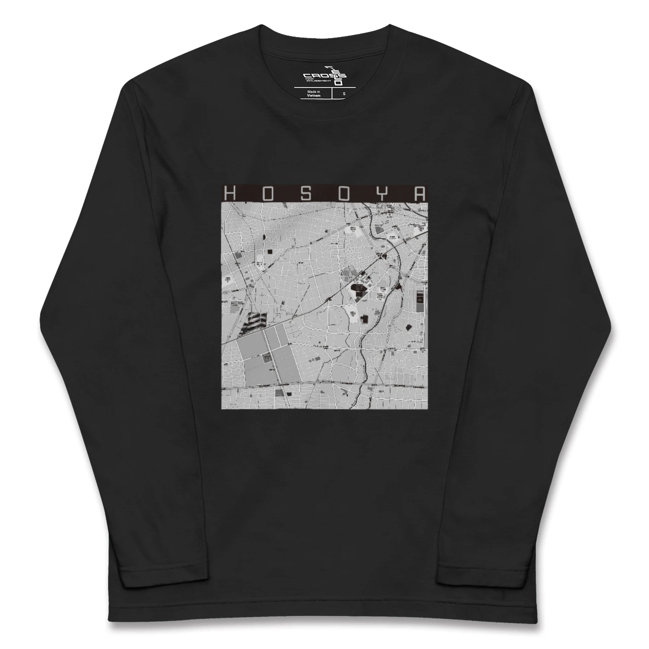 【細谷(群馬県)】地図柄ロングスリーブTシャツ