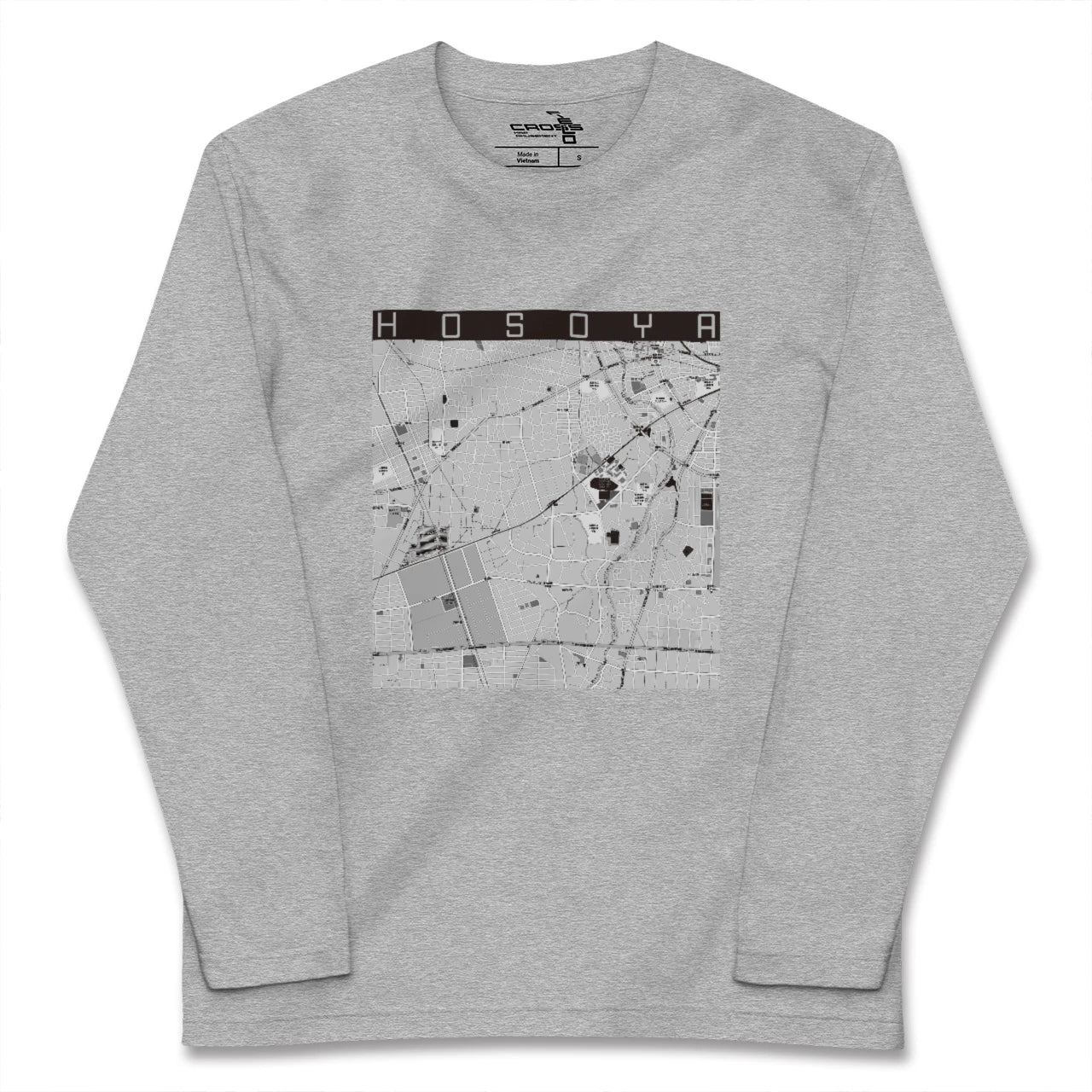 【細谷(群馬県)】地図柄ロングスリーブTシャツ