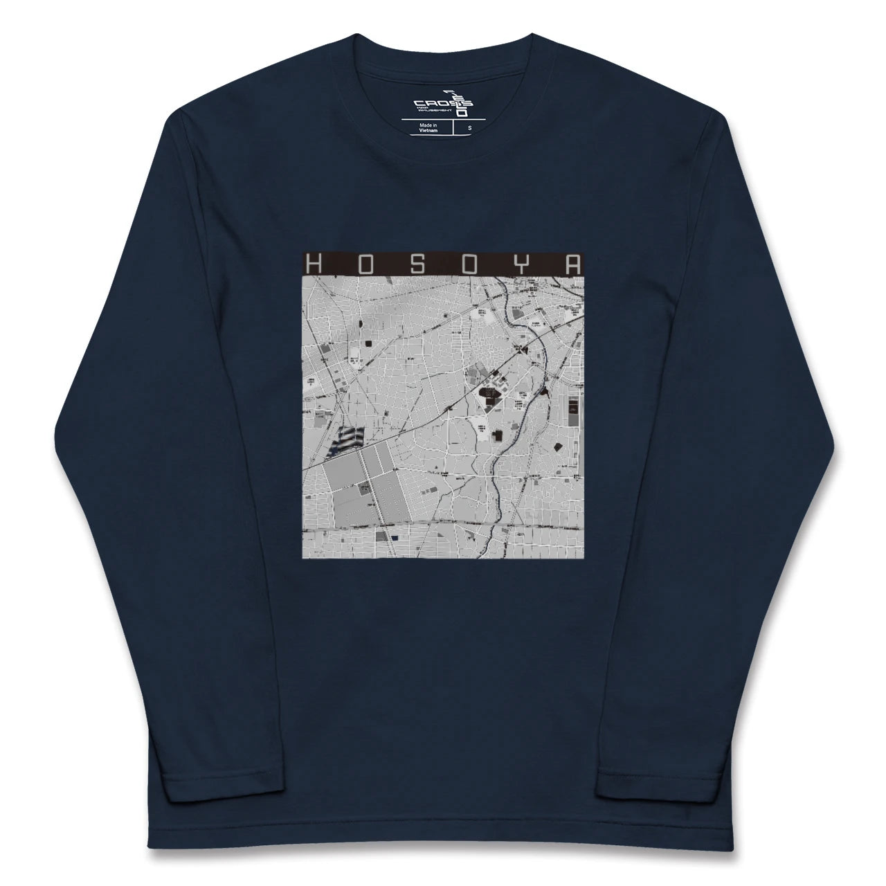 【細谷(群馬県)】地図柄ロングスリーブTシャツ