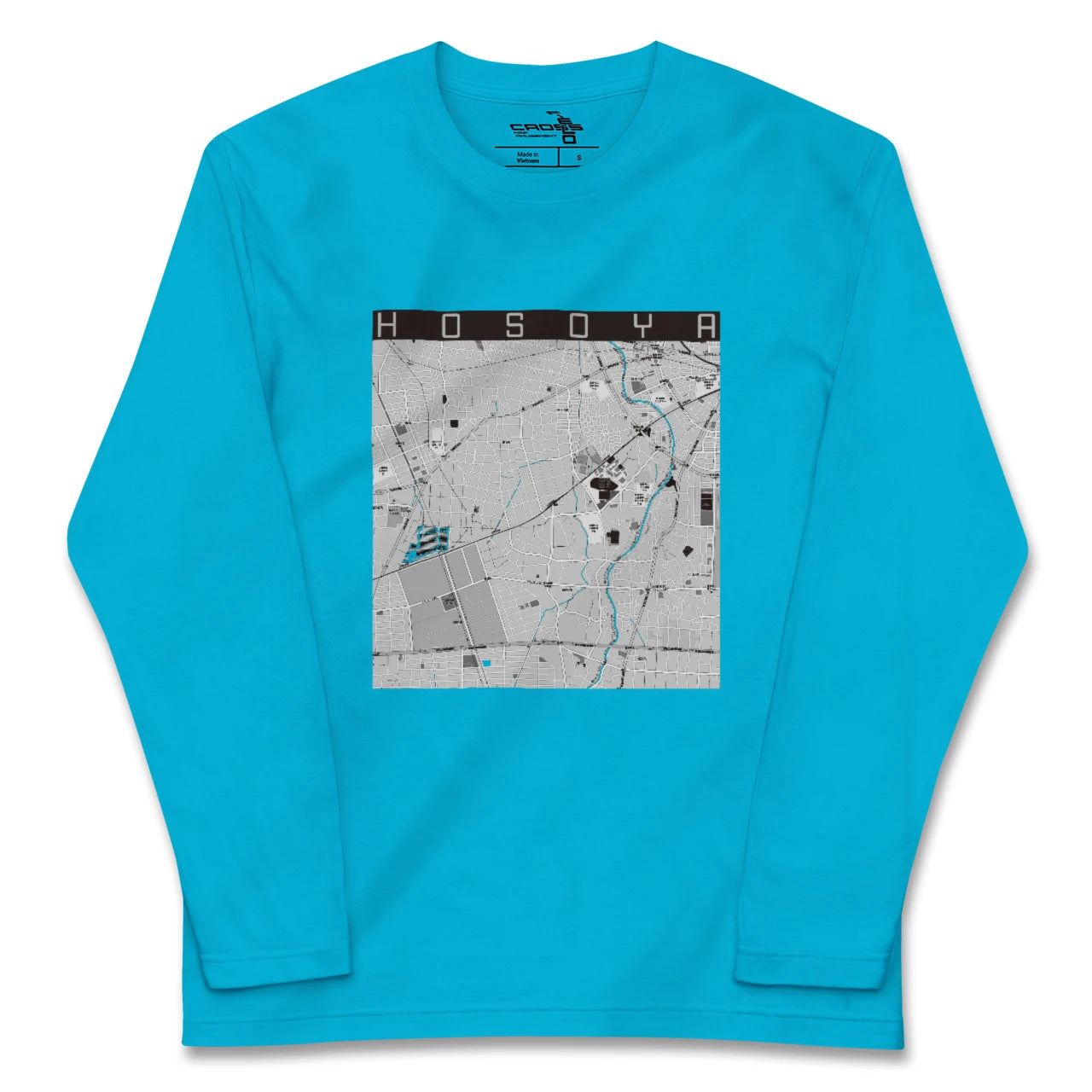 【細谷(群馬県)】地図柄ロングスリーブTシャツ