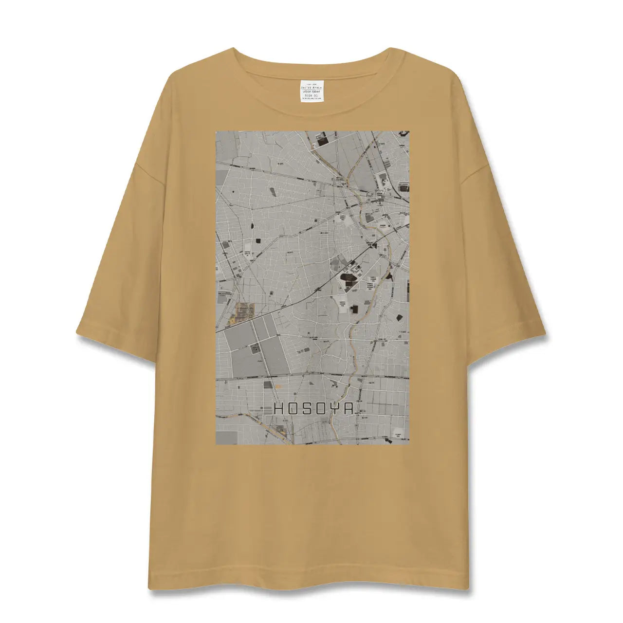 【細谷(群馬県)】地図柄ビッグシルエットTシャツ