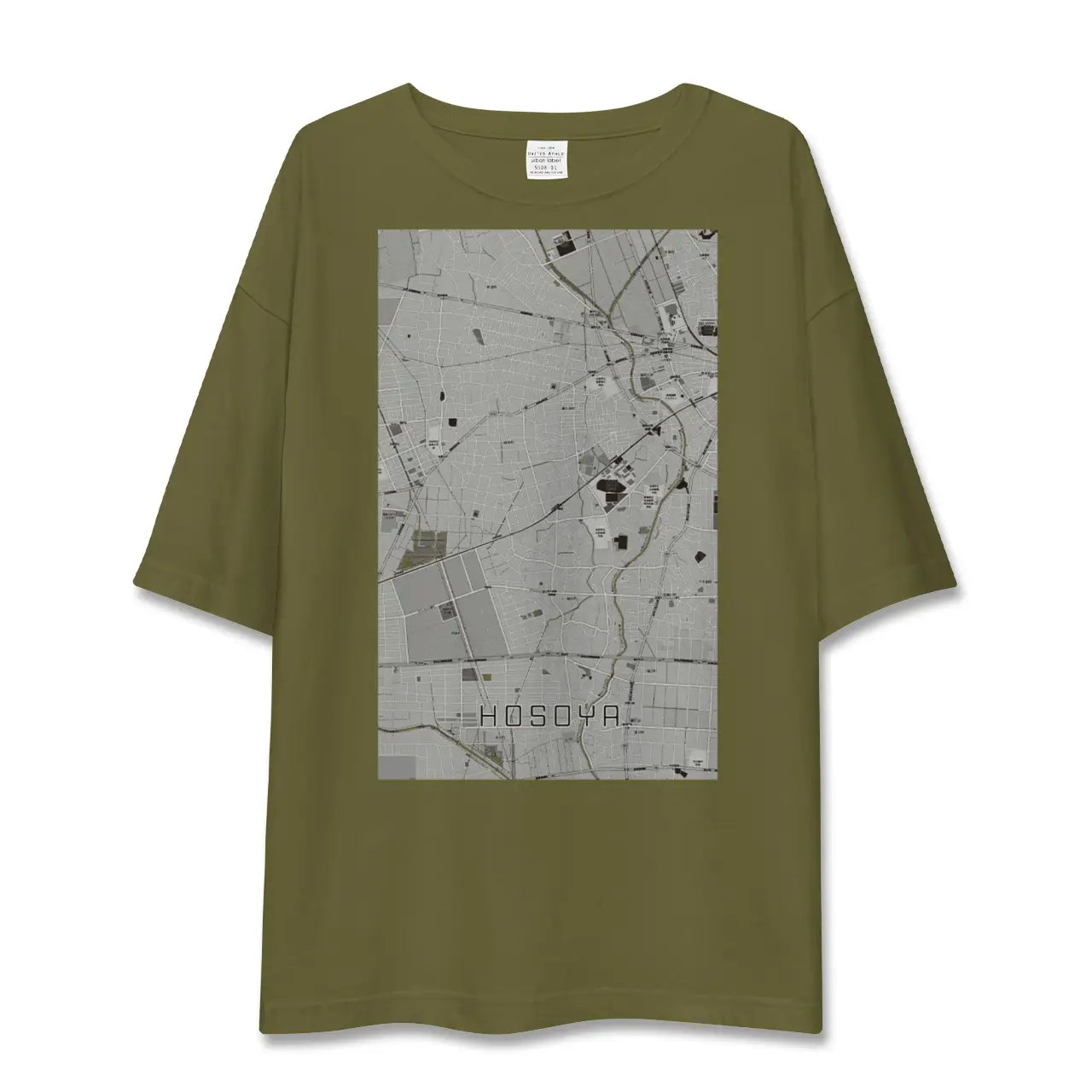 【細谷(群馬県)】地図柄ビッグシルエットTシャツ