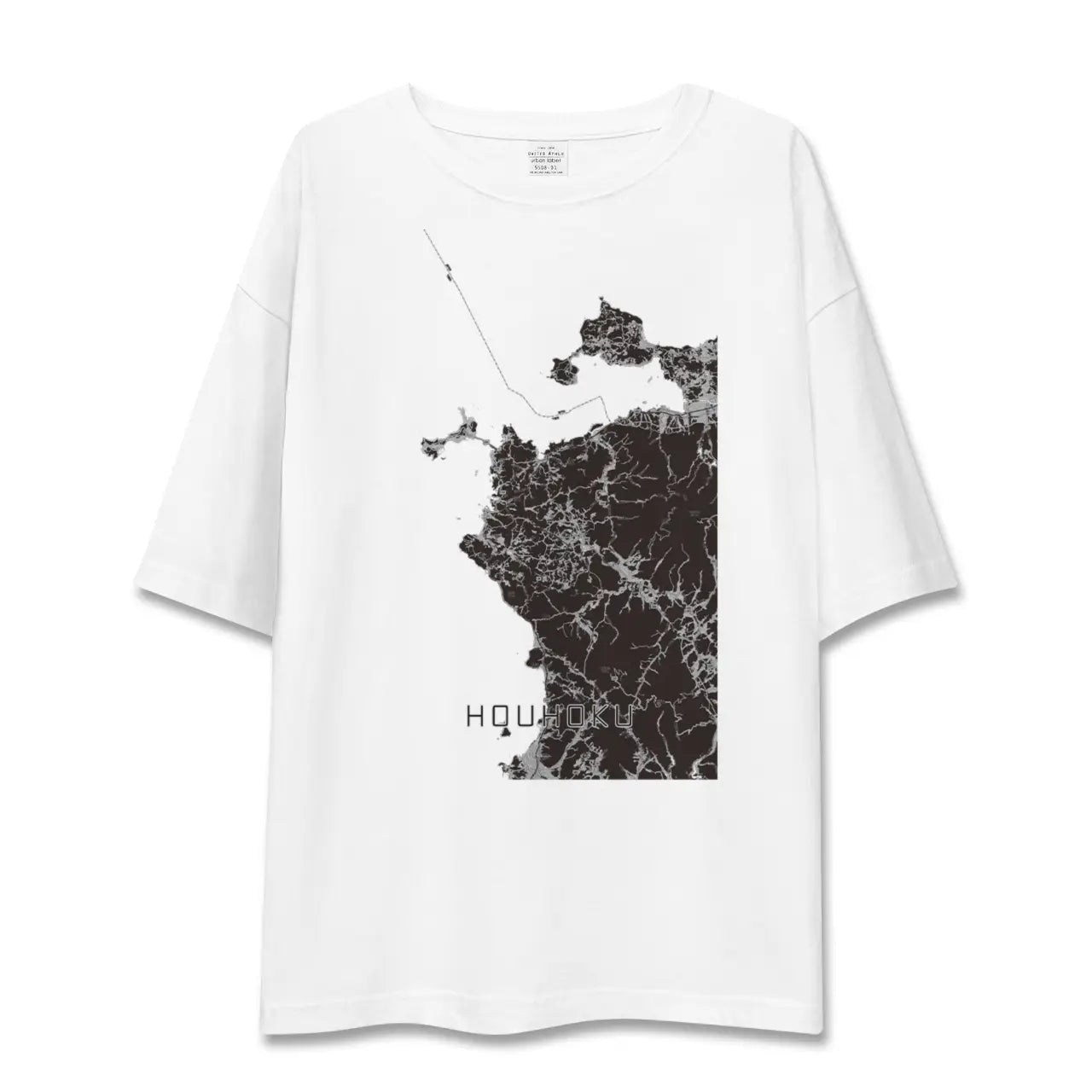 【豊北(山口県)】地図柄ビッグシルエットTシャツ