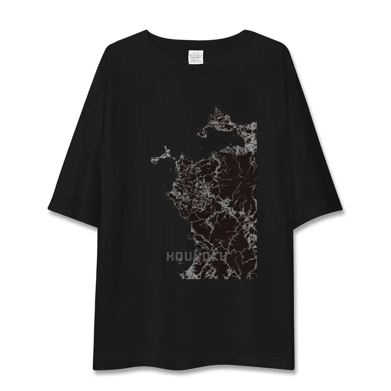 【豊北(山口県)】地図柄ビッグシルエットTシャツ