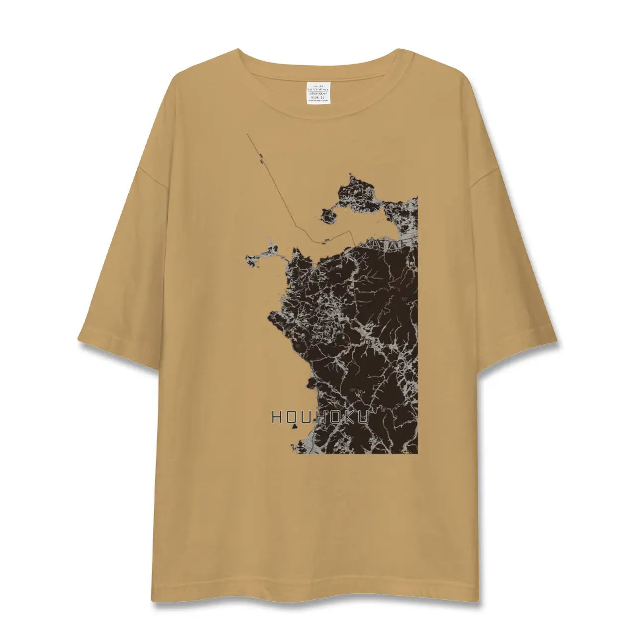 【豊北(山口県)】地図柄ビッグシルエットTシャツ