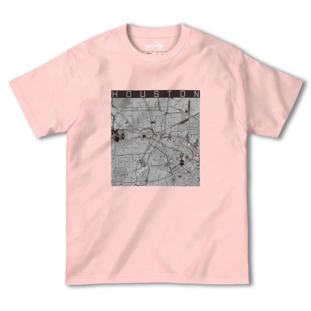 【ヒューストン(アメリカ)】地図柄ヘビーウェイトTシャツ