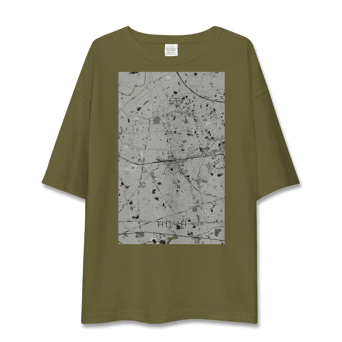 【保谷(東京都)】地図柄ビッグシルエットTシャツ