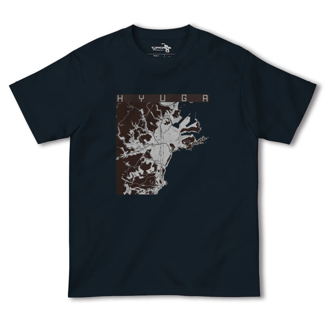 【日向(宮崎県)】地図柄ヘビーウェイトTシャツ