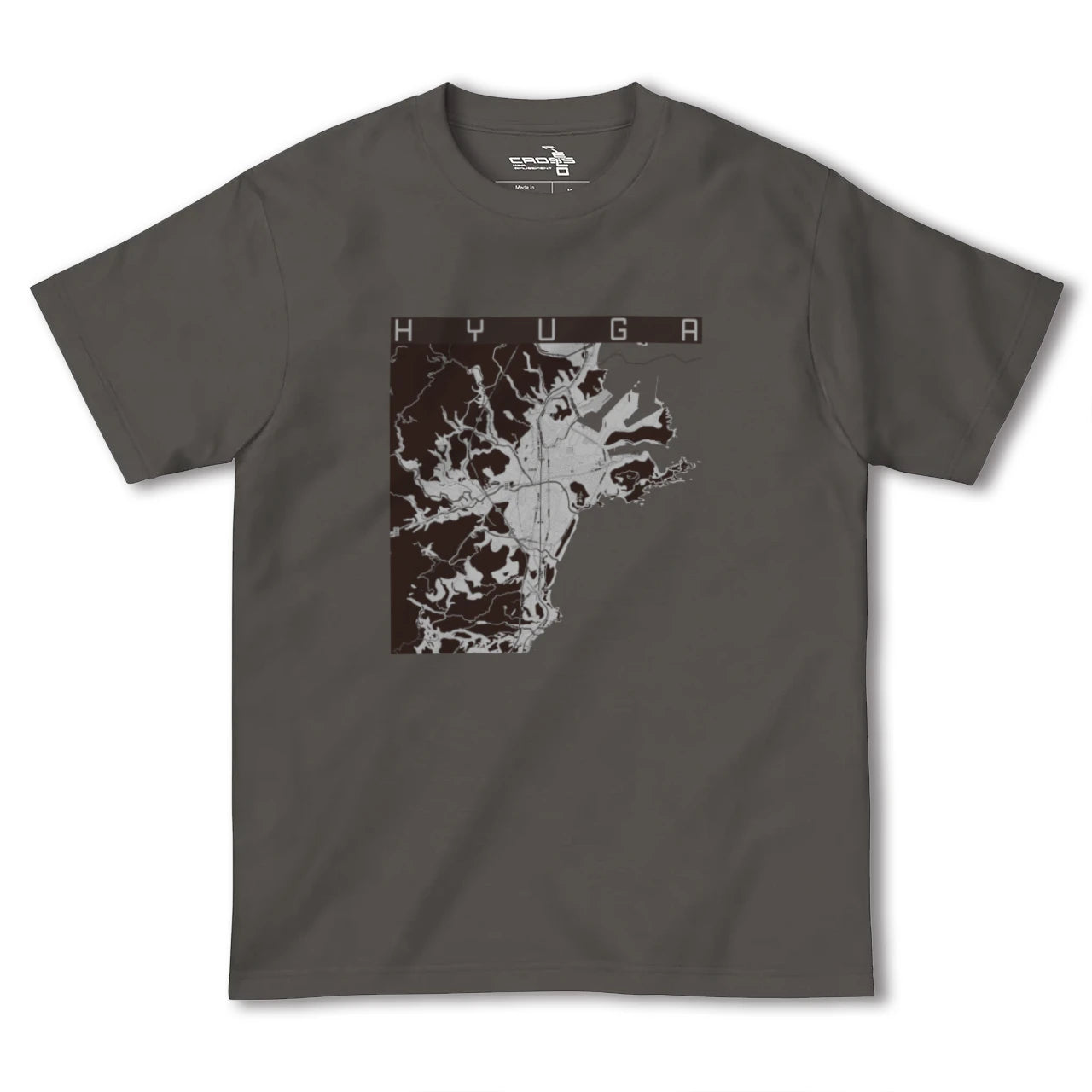 【日向(宮崎県)】地図柄ヘビーウェイトTシャツ