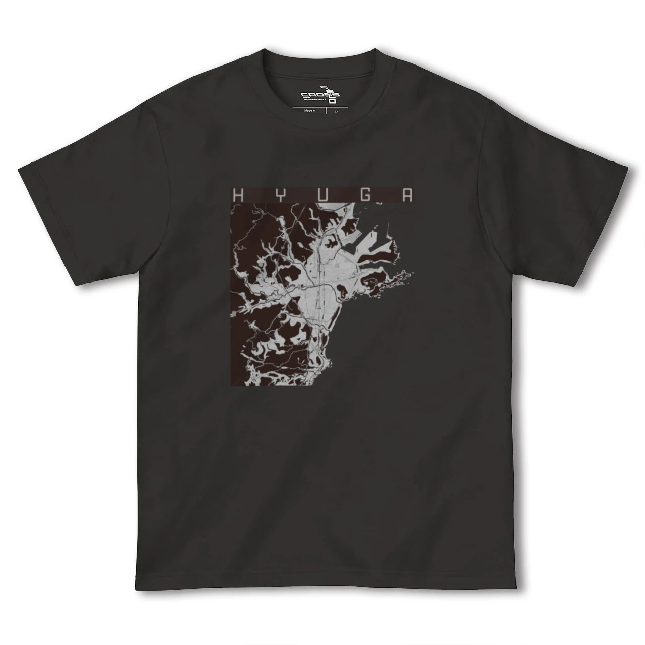 【日向(宮崎県)】地図柄ヘビーウェイトTシャツ