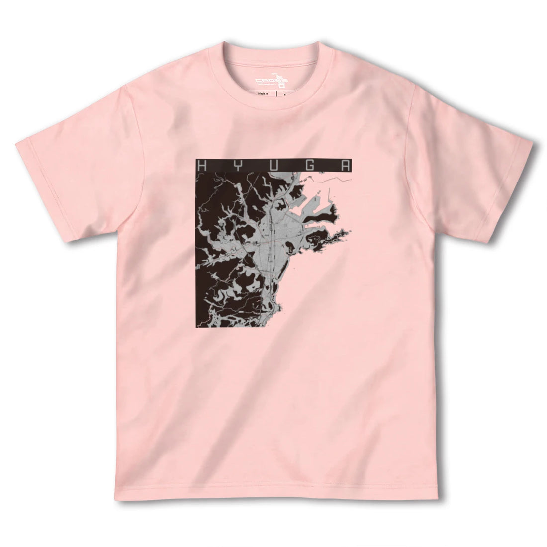 【日向(宮崎県)】地図柄ヘビーウェイトTシャツ