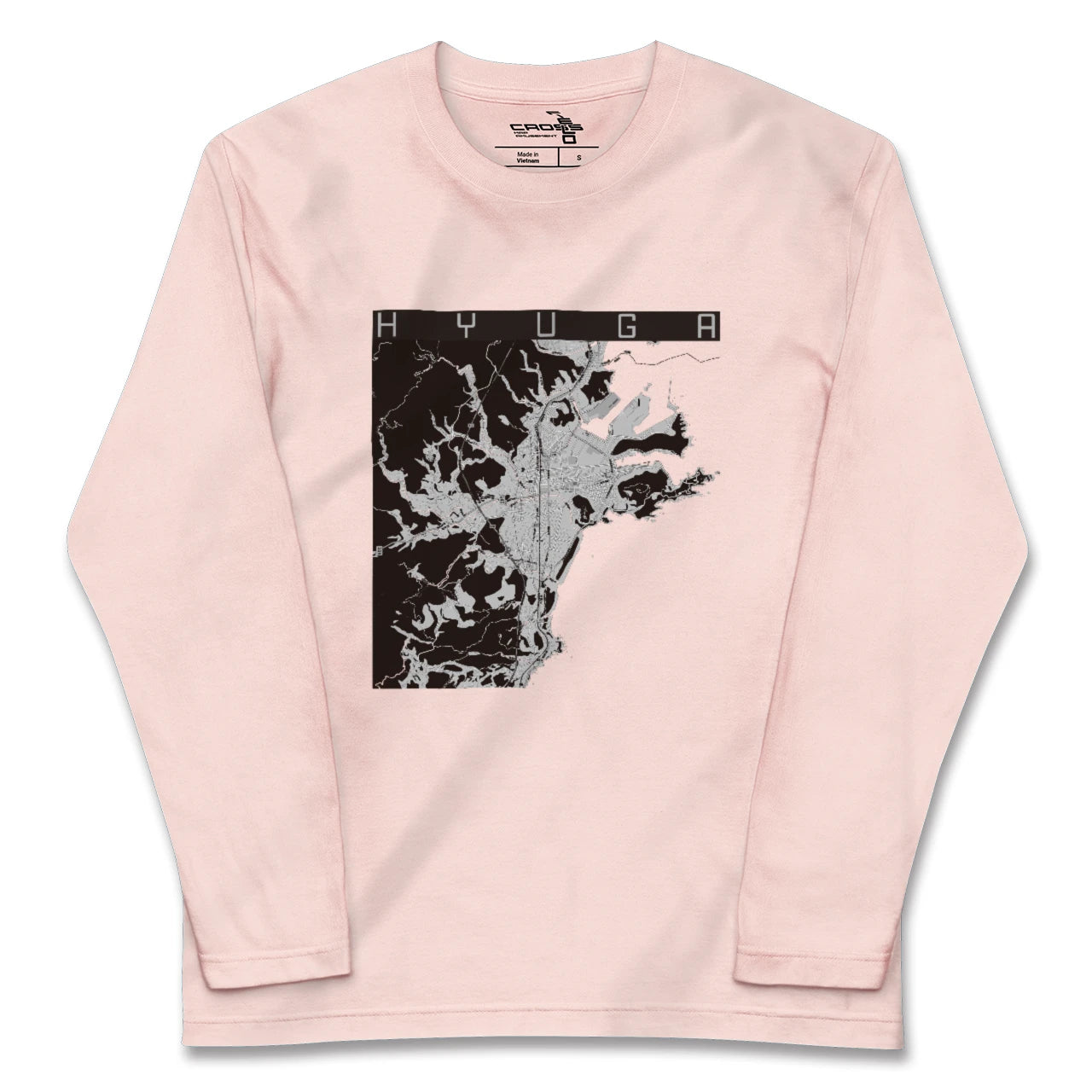 【日向(宮崎県)】地図柄ロングスリーブTシャツ