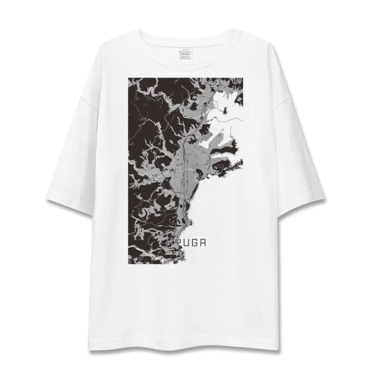 【日向(宮崎県)】地図柄ビッグシルエットTシャツ