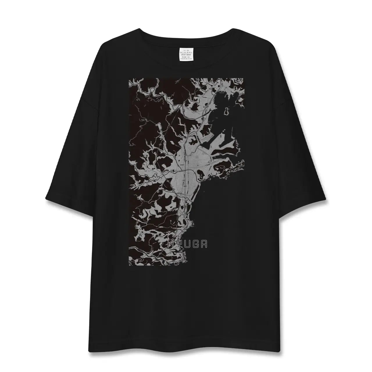 【日向(宮崎県)】地図柄ビッグシルエットTシャツ