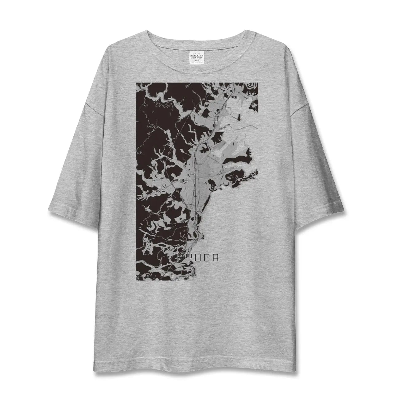 【日向(宮崎県)】地図柄ビッグシルエットTシャツ
