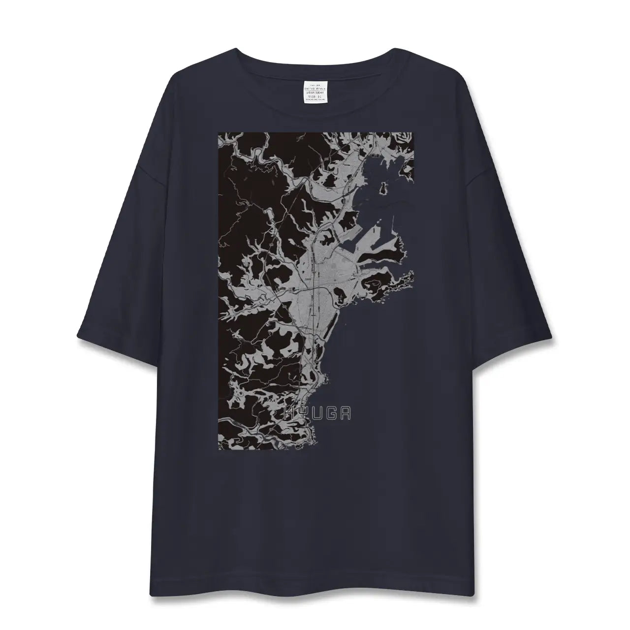 【日向(宮崎県)】地図柄ビッグシルエットTシャツ
