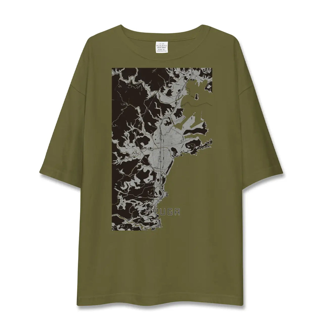 【日向(宮崎県)】地図柄ビッグシルエットTシャツ