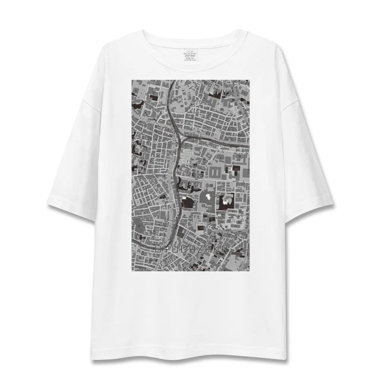 【日向坂(東京都)】地図柄ビッグシルエットTシャツ