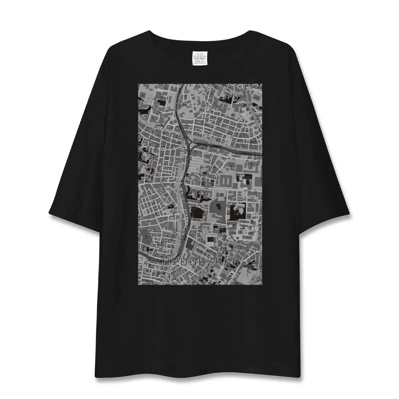 【日向坂(東京都)】地図柄ビッグシルエットTシャツ
