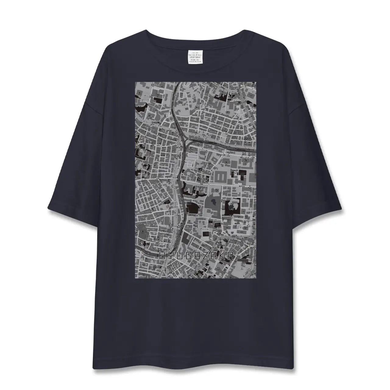 【日向坂(東京都)】地図柄ビッグシルエットTシャツ