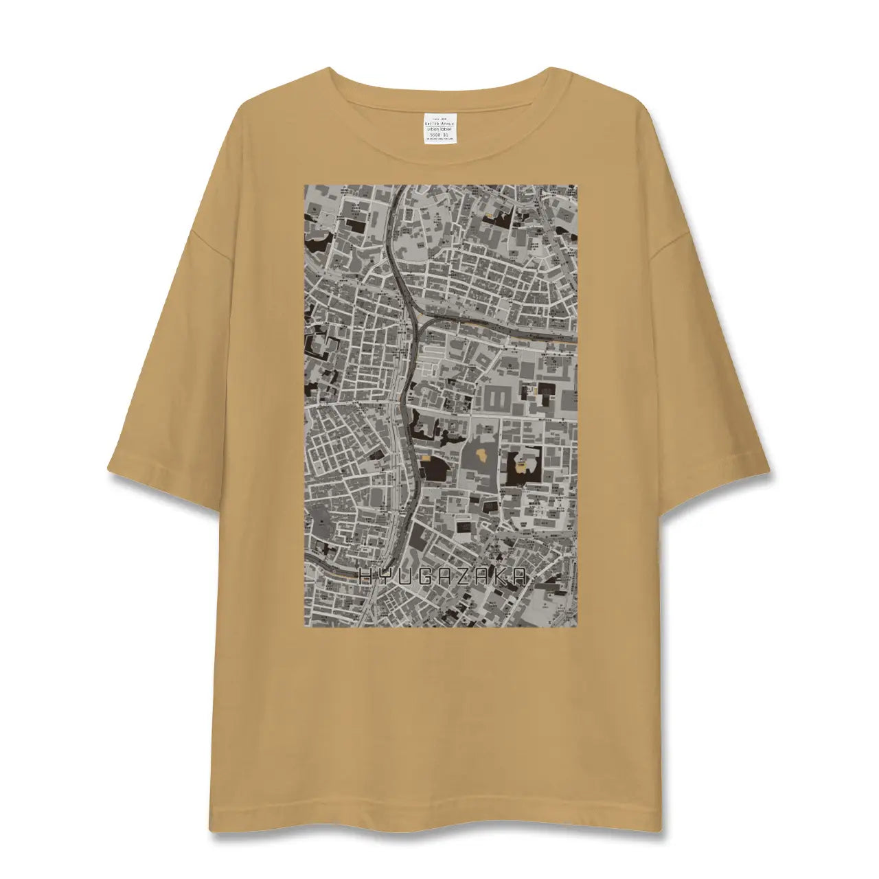 【日向坂(東京都)】地図柄ビッグシルエットTシャツ