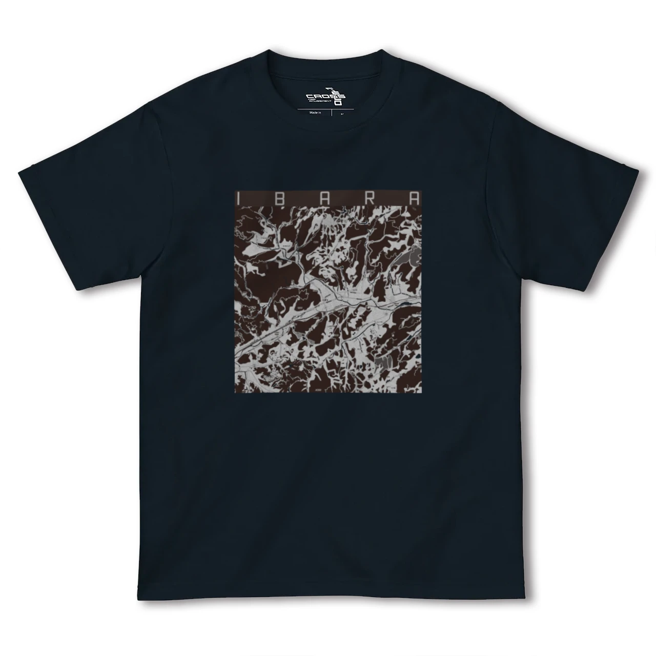 【井原(岡山県)】地図柄ヘビーウェイトTシャツ