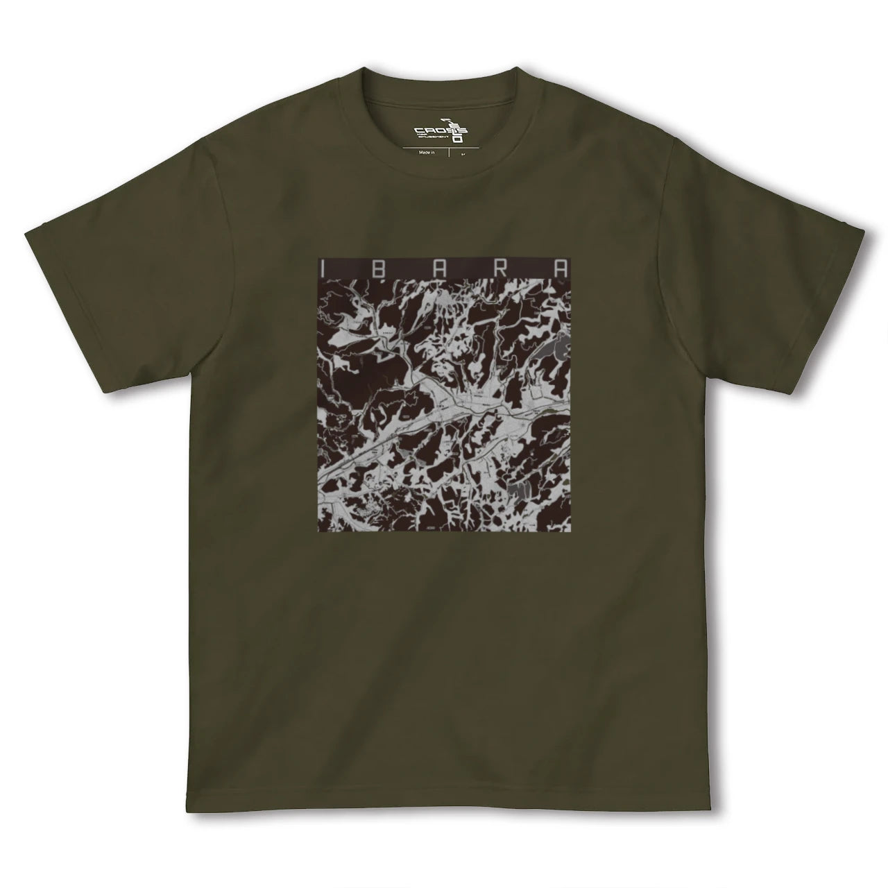 【井原(岡山県)】地図柄ヘビーウェイトTシャツ