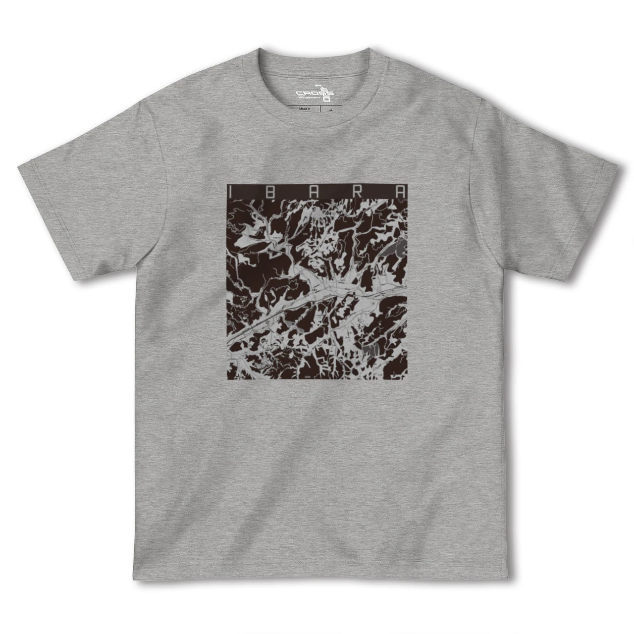 【井原(岡山県)】地図柄ヘビーウェイトTシャツ